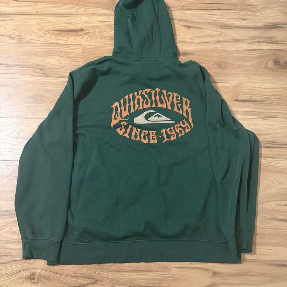 Y2K Skate surf Quiksilver hoodie graphic streetwear Size XXL